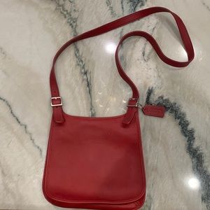 Authentic Coach 9135 red saddlebag crossbody.